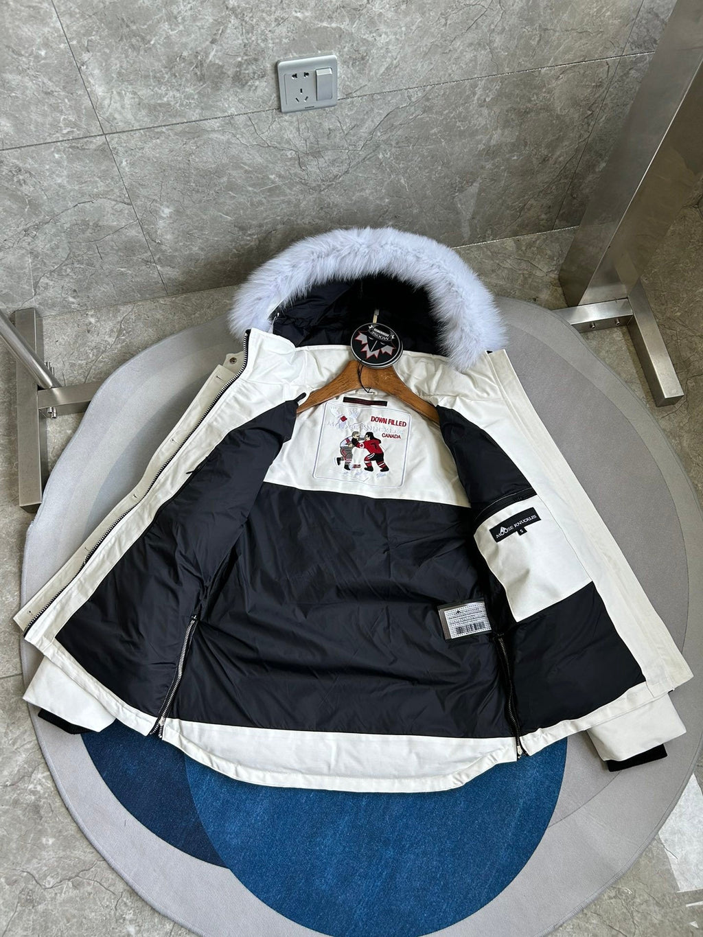 Fur-Hood Puffer Jacket