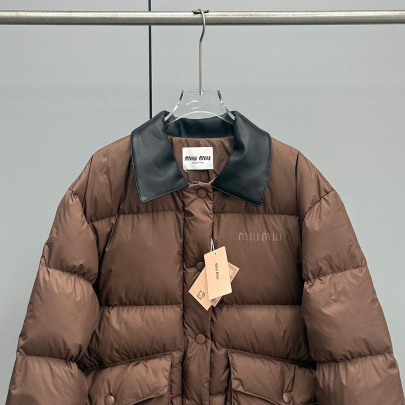 Coffee Puffer Jacket