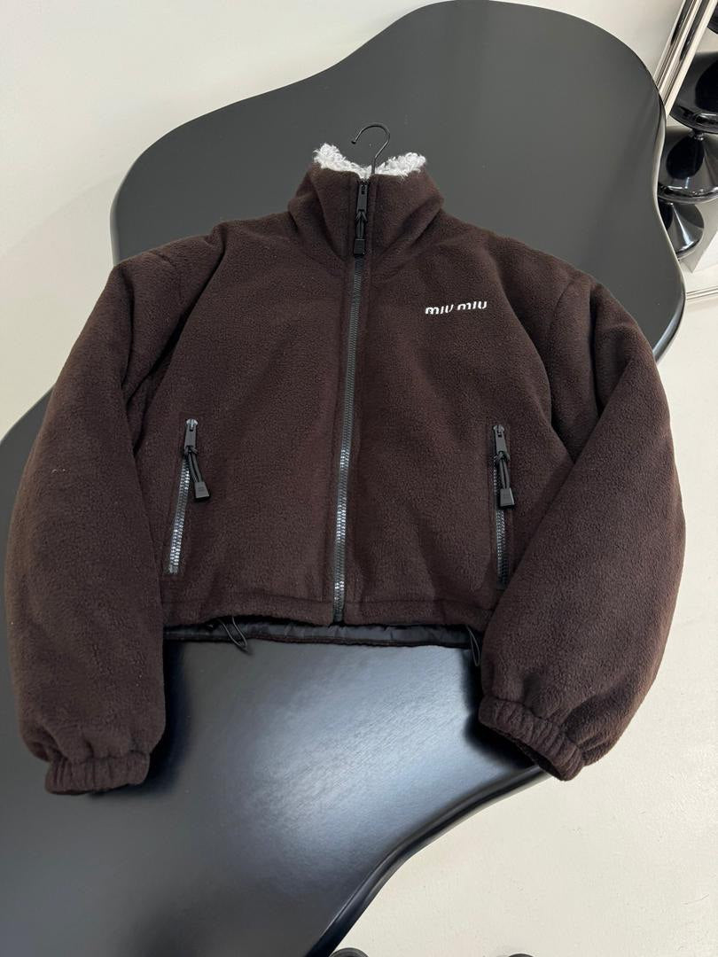 Cropped Fleece Jacket