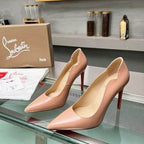 Nude Pointed-Toe Pumps