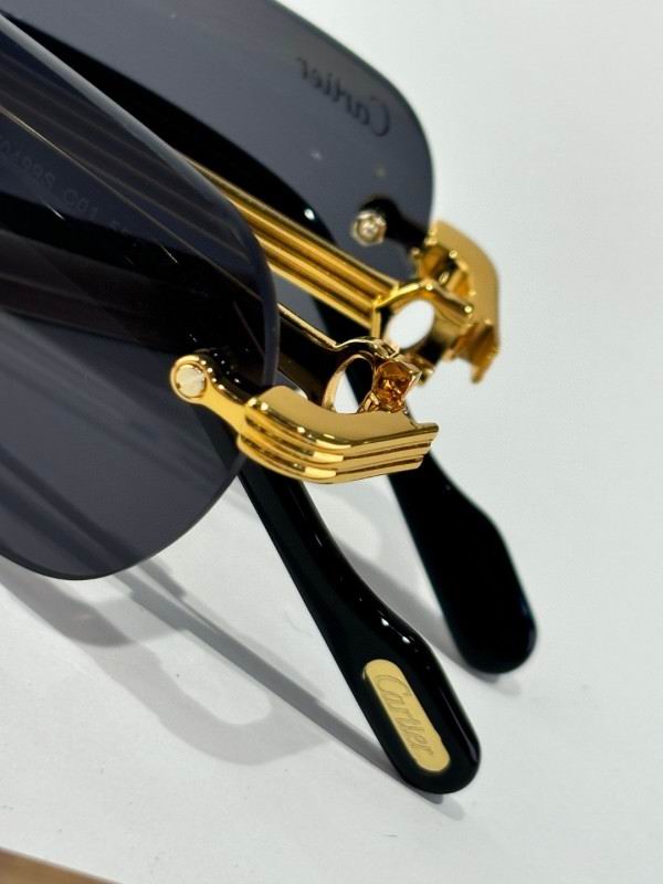 Foldable Rimless Rectangle Sunglasses
