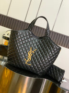 Black Leather Tote