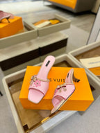 Rose Kitten Heels