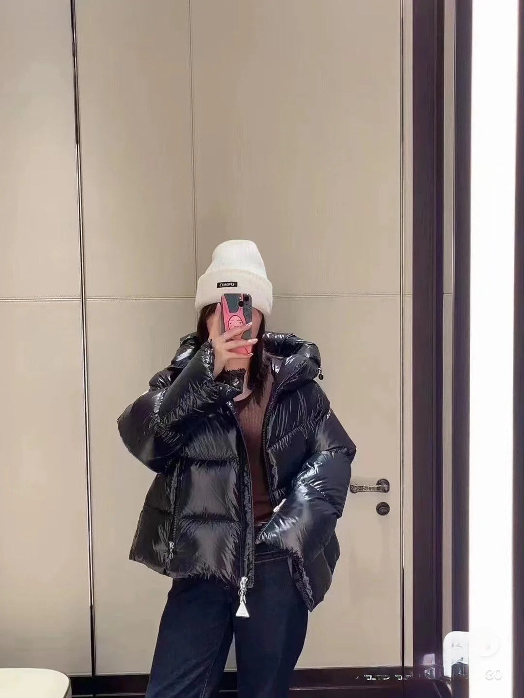 Glossy Down Puffer Jacket