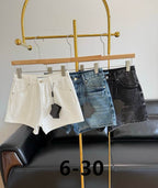 Denim shorts