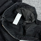 Wide-Leg Black Jeans