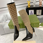Women’s High-Heel Leather Boots