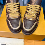 Premium Color-Matched Leather Sneakers